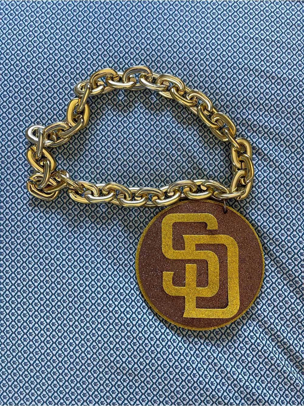San Diego Padres Gold Chain & Medallion
